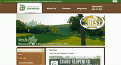 Desktop Screenshot of golfindallas.net