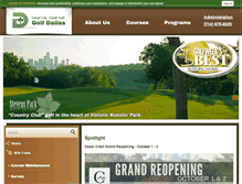 Tablet Screenshot of golfindallas.net